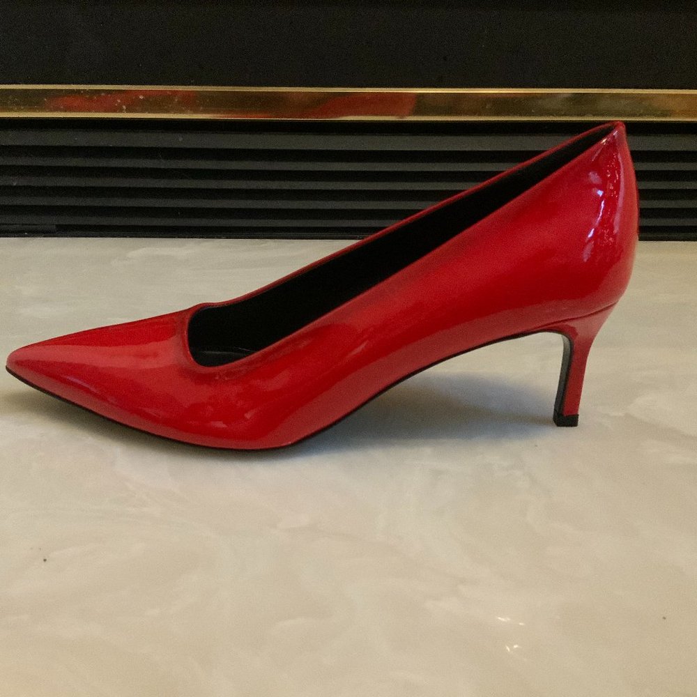 Red Short Pumps